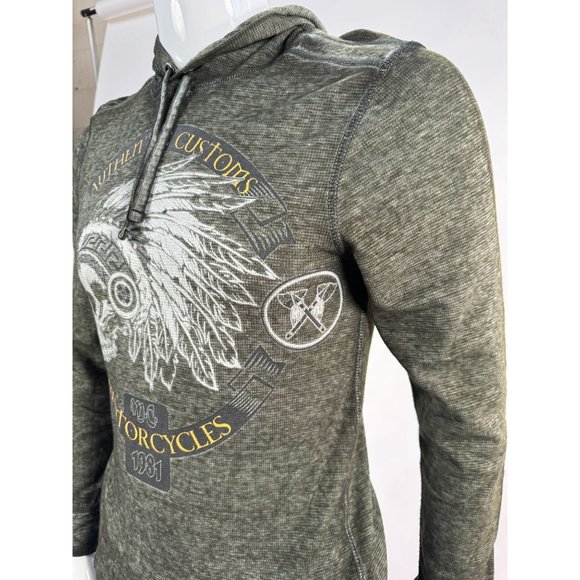 HELIX Printed Long Sleeve Thin Shirt Hoodie Mens Sz Small - Picture 14 of 16